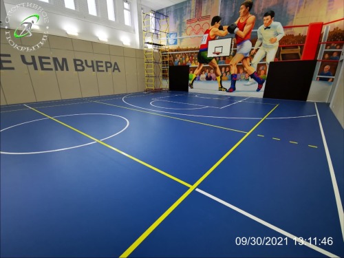 Разметка спортивного зала на Большом кисельном переулке
