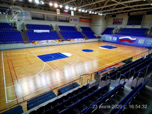 Разметка во дворце спорта Глебский